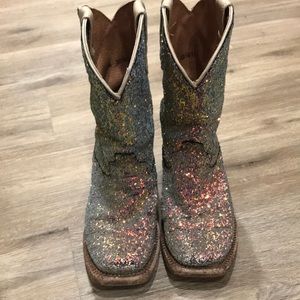 Tanner Mark glitter boots
